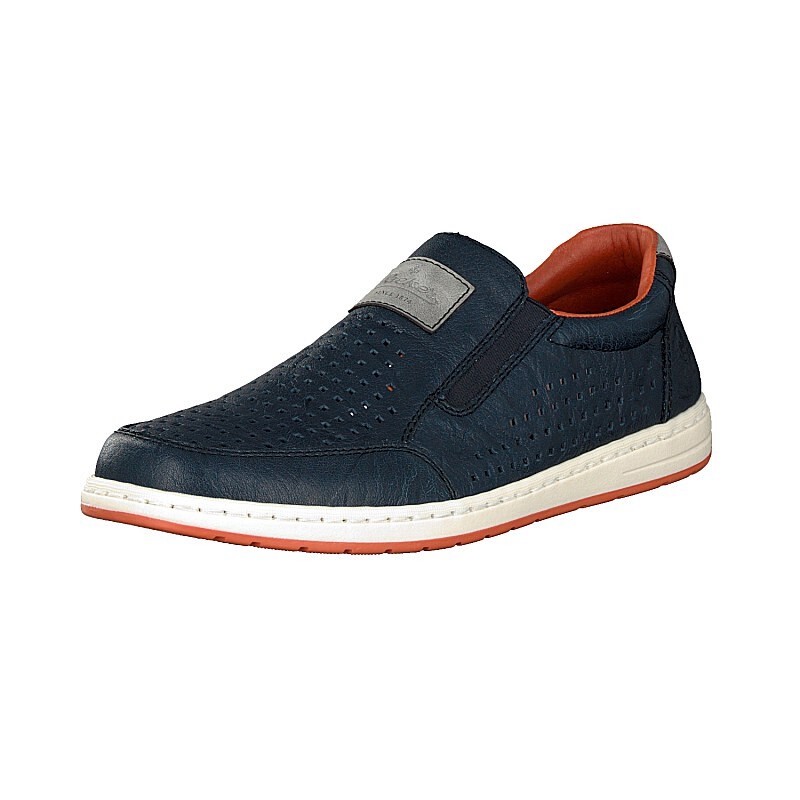 Slip On Rieker 18267-14 Para Homem - Azuis